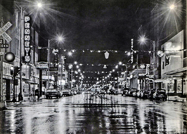 Main Street at Christmas 1965